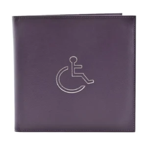 Disability ID Holder - Purple - Front View
