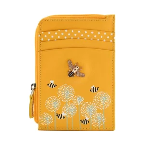 Moonflower Card and Coin Bee Purse - Front