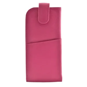 Odyssey Leather Glasses Case - Pink