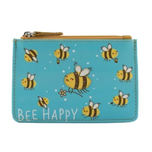Pinky Bee Happy Coin Purse - Front View
