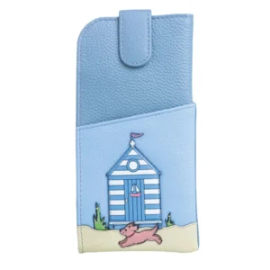 Sandbanks Leather Glasses Case Front View