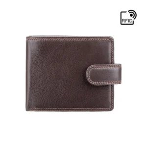 Sloan Brown Leather Wallet - Front View